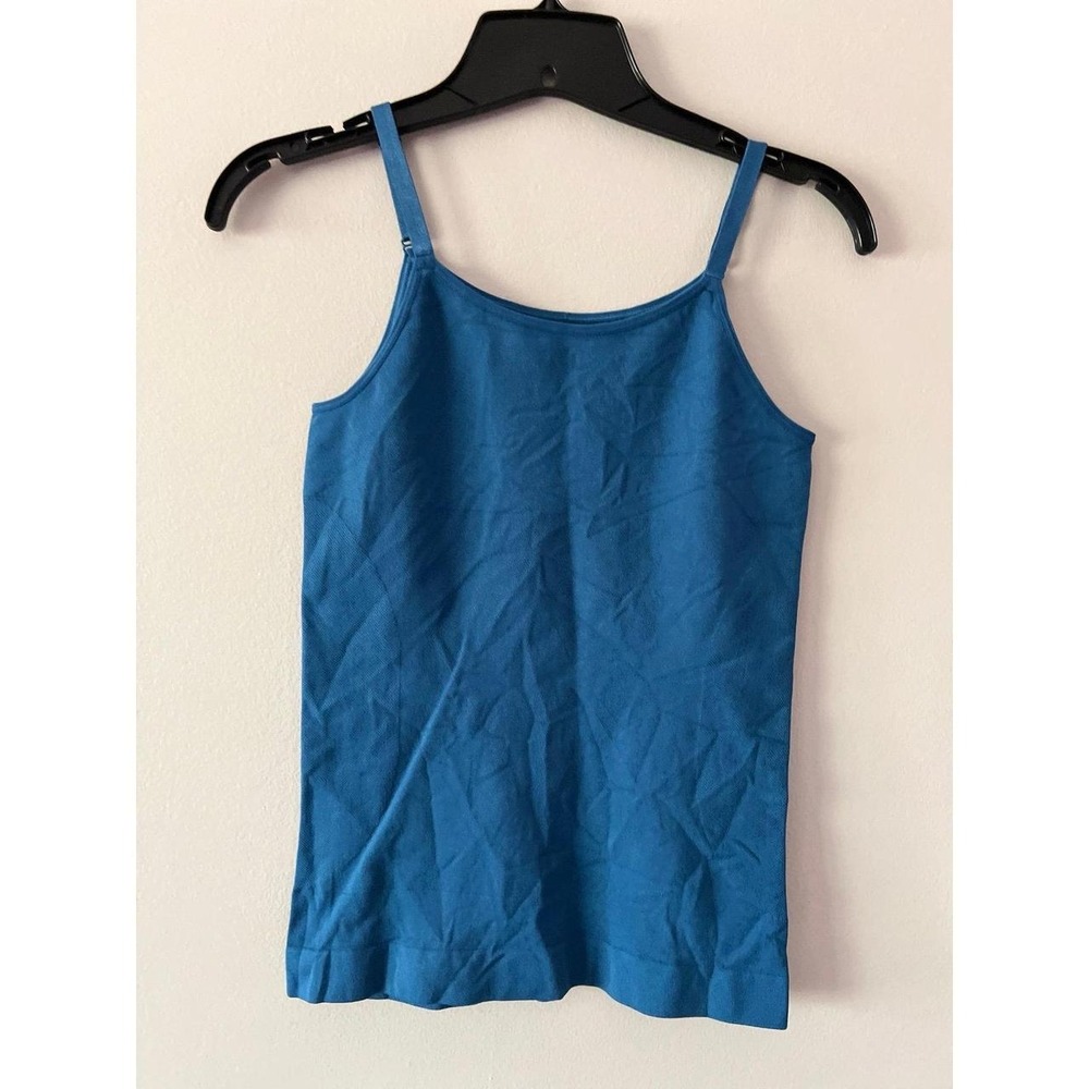 Shapermint Essentials All Day Every Day Scoop Neck Cami Atlantic Blue Large